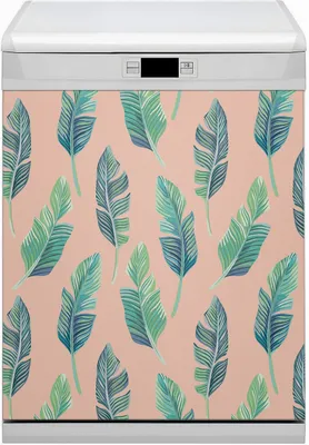 Produktbild von Küche Dekorative Magnete  Magnet Folie für Geschirrspüler 60x70 cm   - Blattpfirsich