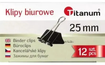 Produktbild von Büroklammern 25 mm, 12 Stück – Titanum
