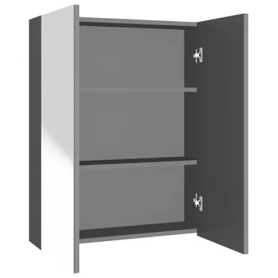 Immagine prodotto di Armadietto a Specchio per Bagno 60x15x75 cm MDF Antracite