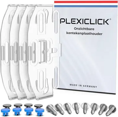 Obrázok produktu pre Priehľadný držiak poznávacej značky – Neviditeľný – 1 ks