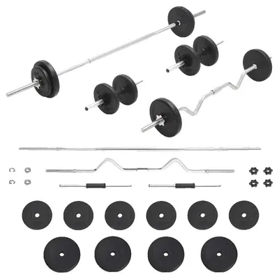Image de Appareils de musculation, poids réglables, poignée antidérapante, noir
