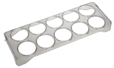 Eierhalter 10er, transparent, 25x9x2,5 cm, für Kühlschrank