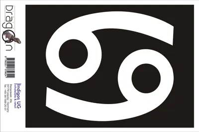 Produktbild von Aufkleber / Autoaufkleber - JDM / Die cut / Auto / OEM - Krebs Sternzeichen - 140x120 mm silber - Heckscheibe / Heckscheibenaufkleber