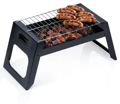 Zdjęcie produktu dla Przenośny grill węglowy, składany, stalowy, 46x22x22 cm