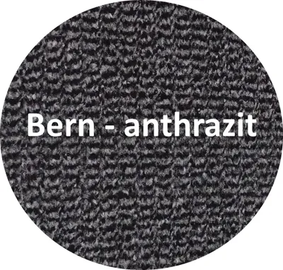 Produktbild von Mertex Schmutzfangmatte rund Ø 80 cm Bern anthrazit mit schwarzer Kettelkante Türmatte Sauberlauf Schmutzmatte Fußabstreifer