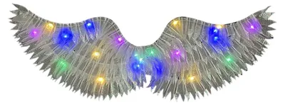 Produktbild von Engelsflügel für Kinder – Kostümrequisite: Leuchtende Federflügel, leichte Feenflügel für Cosplay, Weihnachtskrippenspiele und Bühnenauftritte