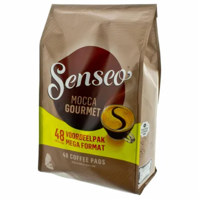 Produktbild von Senseo Kaffeepads Mocca Gourmet, Frisch & Intensiv, Kaffee für Kaffeepadmaschinen, 48 Pads