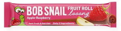 PRZEKĄSKA ROLL LONG JABŁKO - MALINA BEZ DODATKU CUKRÓW 15 g - BOB SNAIL