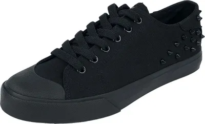 Produktbild von Black Premium by EMP Uni schwarze Sneaker mit Nieten EU44