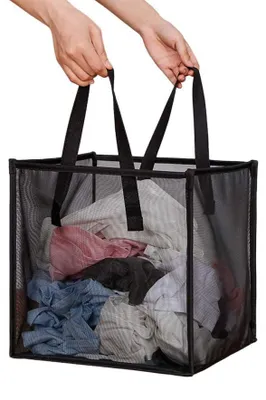 Productafbeelding van Wasmand met Handvatten - Opvouwbare Waszak voor Kleding