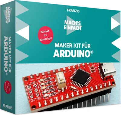 Produktbild von FRANZIS 671936 - Mach`s einfach - Maker Kit für Arduino Perfekt für Einsteiger
