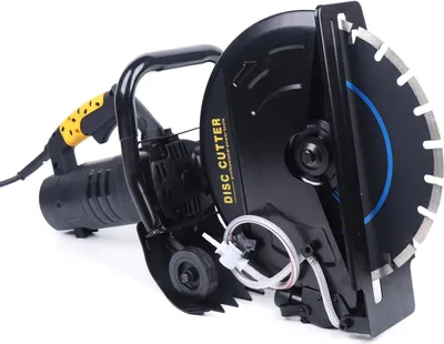 Produktbild von Mauernutfräse - Schlitzfräse - 2800 W - 4600 U/min - Schnitttiefe 2–12 cm - 90° - EU‑Stecker 220 V 50 Hz - 12 V Wasserpumpen‑Adapter - Schwarz