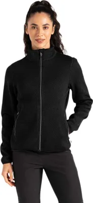 Produktbild von Dare 2B Descend Strickfleecejacke für Damen, Farbe:Schwarz, Größe:44