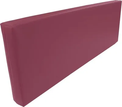 Produktbild von Rueckenlehne - Rueckenkissen für Palettenkissen (120x43x10cm (Cyclame) MATRATZEN KISSEN Mit Kunstleder flammhemmend MVSS 302 - UV stabilisiert  - SCHAUMSTOFF FÜR EUROPALETTEN Kissen