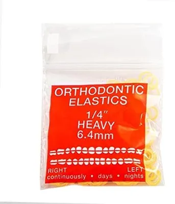 Produktbild von Schwere orthodontische Gummibänder für Zahnspangen