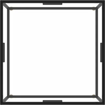 Obrázok produktu pre konferenčný stolík vidaXL čierny s tvrdeným sklom 80x80x35 cm