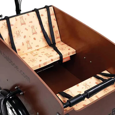 Produktbild von Babboe HWWX-0526 Cargo Bike Cushion Set geeignet für Big Big-E Dog Dog-E safari peach HWWX-0526