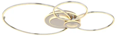 Productafbeelding van Zilvergrijze plafondlamp Beltran design