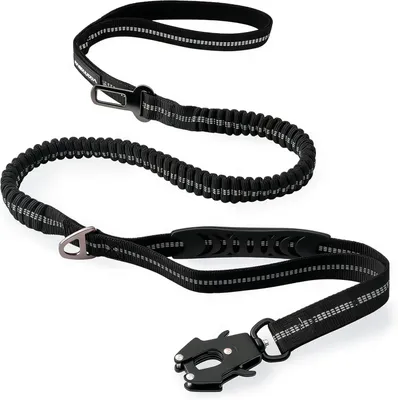 Produktbild von Hundeleine 1.2-1.8 m, für Spaziergang, elastisch, mittelgroße und große Hunde, mit Karabinerhaken und