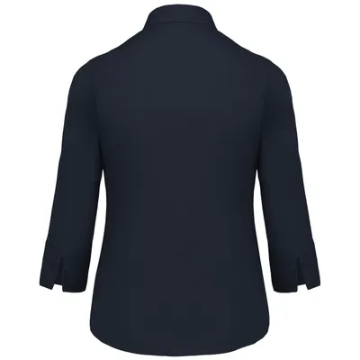 Image de Chemise Popeline Kariban coton polyester manches 3/4 facile d'entretien pour femme