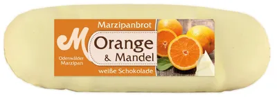 Produktbild von Odenwälder Marzipan Brot Orangen mit köstlich weißer Schokolade 100g