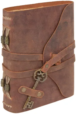Obrázek produktu pro Omgoods - Kožený deník vintage stylu - Ručně vyrobený zápisník, rozměry 21 x 17 cm