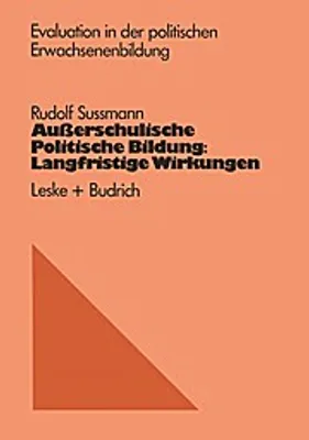 Obrázek produktu pro Außerschulische Politische Bildung: Langfristige Wirkungen