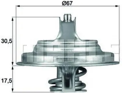 Immagine prodotto di MAHLE TX 54 83D Inserto termostatico con guarnizione per MERCEDES BENZ