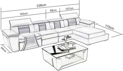 Produktbild von Eck Stoff Ecksofa L Form Sofa Couch Design Couch Polster Textil Modern Leder Neu