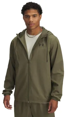 Productafbeelding van Under Armour Rival Woven windjack, groen, maat XL / regular, voor heren, kleur groen, maat XL