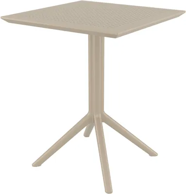 Produktbild von CLP Klapptisch wetterfest Sky klappbarer Gartentisch für den Außenbereich taupe