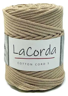Produktbild von La Corda Baumwolle Cord Baumwollseil 5mm, 100m, Beige
