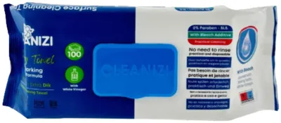Productafbeelding van Cleanizi Schoonmaakdoekjes Bleek (100 Stuks)