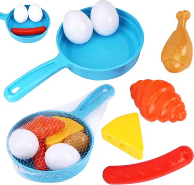 Produktbild von 7-teiliges Kochgeschirr-Set mit Pfanne, Kunststoffgriff