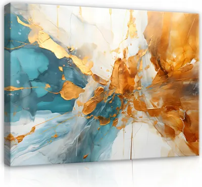 Produktbild von Leinwandbilder Marmor Abstrakt XXL 100x70 cm XXL Modern Canvas Bild auf Leinwand Bilder Leinwandbild Wandbilder Wohnzimmer Schlafzimmer