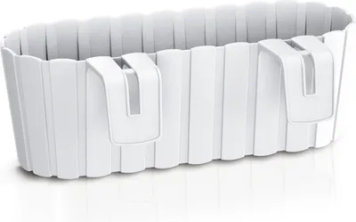 Produktbild von NABBI Balkonkasten aus Kunststoff DDECZ400 38,3 cm - weiß