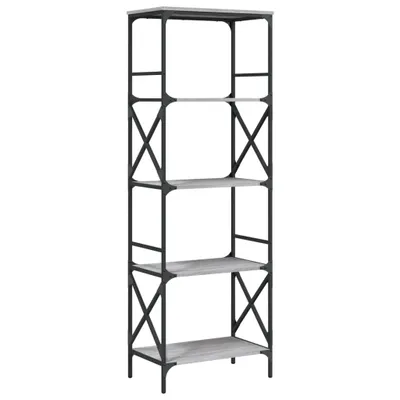 Produktbild von Bücherregal 5 Böden Grau Sonoma 59x35x171 cm Holzwerkstoff