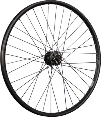 Produktbild von 26 Zoll Vorderrad Ryde Taurus Hohlkammerfelge Shimano HB-QB400 Disc 6 Loch schwarz