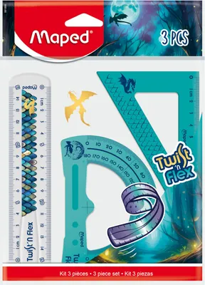 Image de Set de géométrie Dragon Flex 3 pièces MAPED