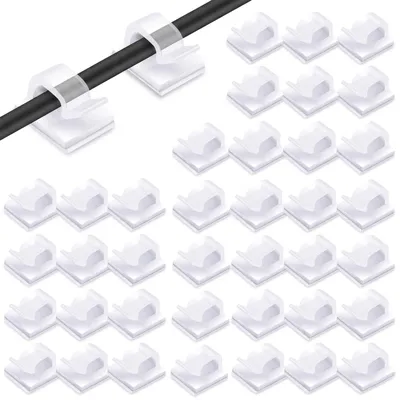Produktbild von 60 selbstklebende Kabelclips für die Kabelorganisation