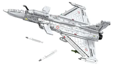 Immagine prodotto di Reobrix 33035 Aereo da combattimento in mattoncini da incastrare, 2099 pezzi