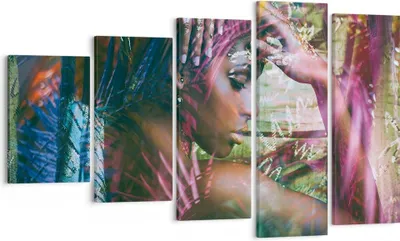 Produktbild von Bild auf Leinwand - Leinwandbild - frau modern - 100x60cm - Wand Bild - Wanddeko - Wandbilder - Leinwanddruck - Bilder - Kunstdruck - Wanddekoration - Leinwand bilder - Wandkunst - EG100x60-3501