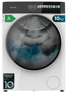 Image de Cecotec Lave linge Frontal Bolero DressCode 10900 Inverter FullColor A, Machine à laver 10 kg, 1400 tr,min, écran 10,3"