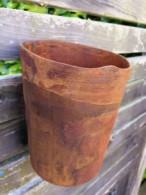 Produktbild von Edelrost Pflanztopf mit Haken zum Einhängen Topf mit Haken - 13 cm