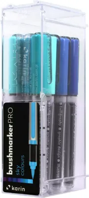 Immagine prodotto di Set di pennarelli Karin Brushmarker PRO, 12 colori Sky Colors