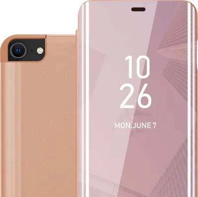 Obrázek produktu pro Cadorabo Pouzdro na mobilní telefon pro Apple iPhone 7 / 7S / 8 / SE 2020 v růžovém krytu Zadní kryt Ochranné pouzdro typu kniha Pouzdro typu kniha