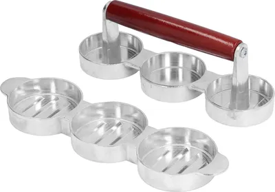 Imagen del producto de Molde para hamburguesas, prensa para mini hamburguesas, ideal para picnics, campamentos y barbacoas al aire libre