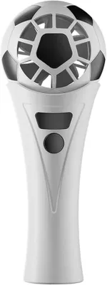 Produktbild von VHV – Handventilator – USB-C-Ventilator in Fußball-Design mit 3 Geschwindigkeitsstufen und einem Luftstrom von 9 m/s – kompakt, ideal für Spiele und Camping – im WM-Design