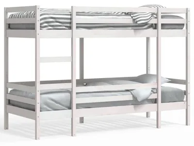 Obrázok produktu pre vidaXL Poschodová posteľ biela 75x190 cm Borovicový masív