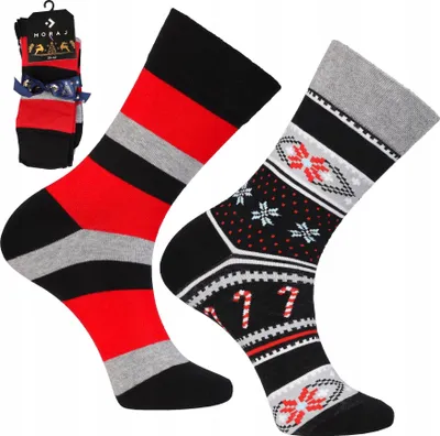 Produktbild von Weihnachtssocken Herren Weihnachtsgeschenksocken MORAJ 2er-Pack 39-42